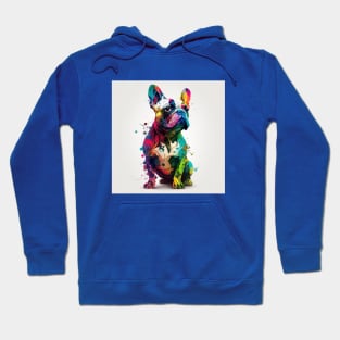 French Bulldog Color Explosion Hoodie